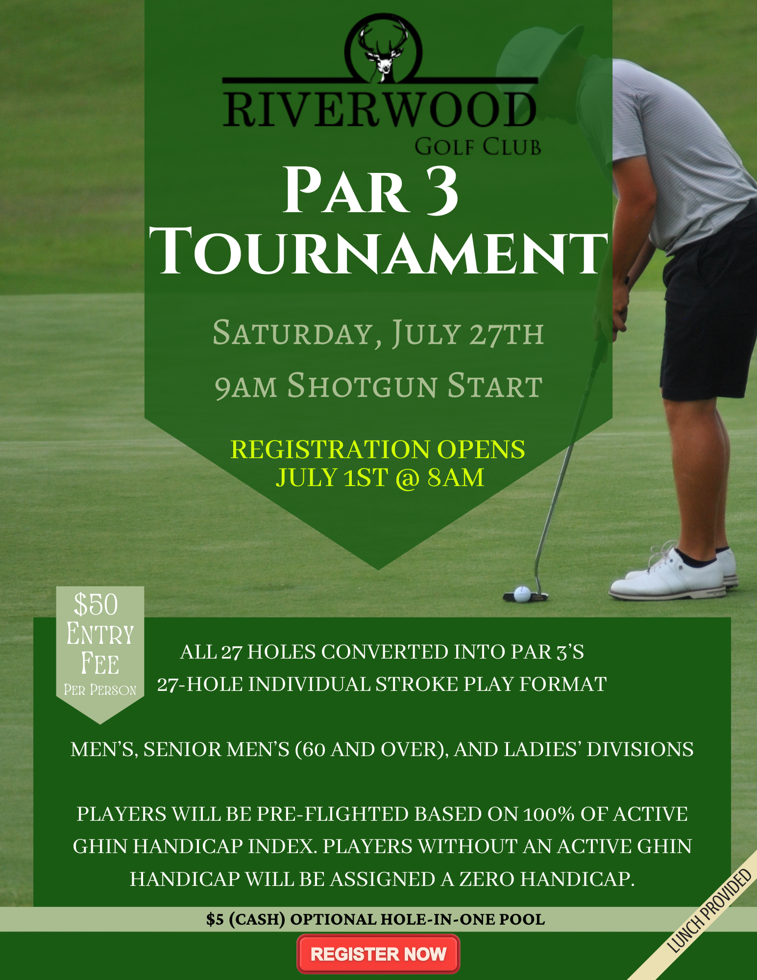 PAR 3 Tournament - Fred Smith Company Sports Club